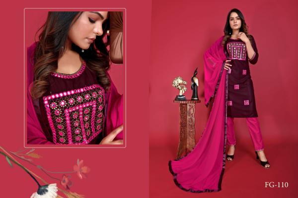 Fg Elise Casual Kurti With Bottom Dupatta Collection